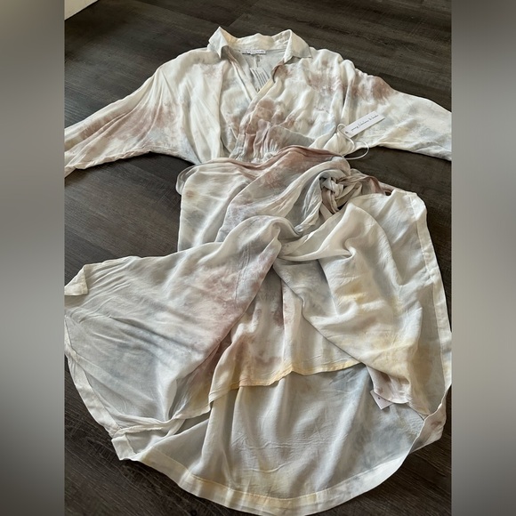 NWT - Young Fabulous and Broke Tye Dye Wrap Dress - Picture 6 of 8